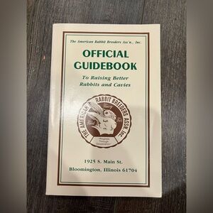 Vintage ARBA Rabbit & Cavy Breeding Guidebook – Official Manual